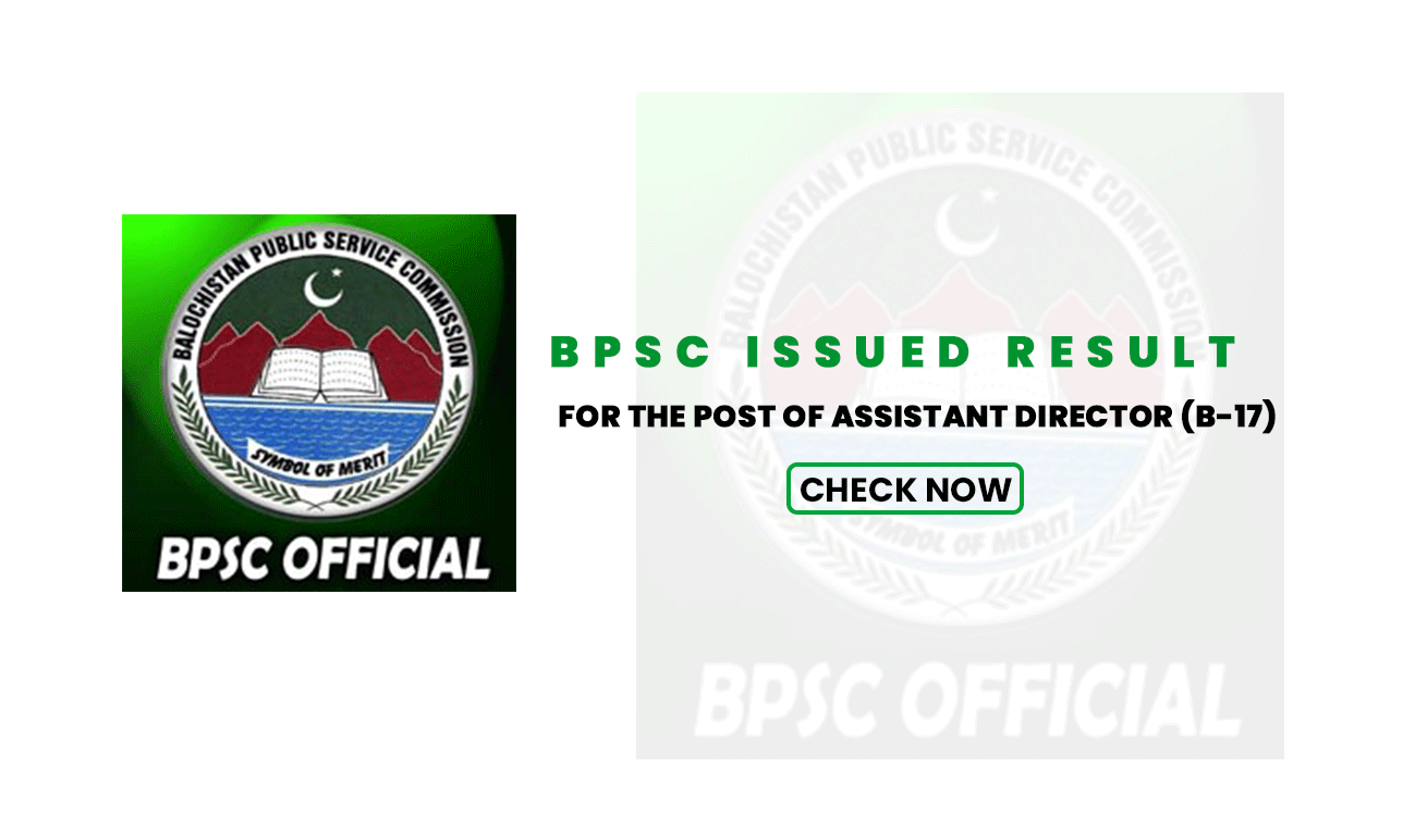 BPSC RESULT For the Post of Assistant Director