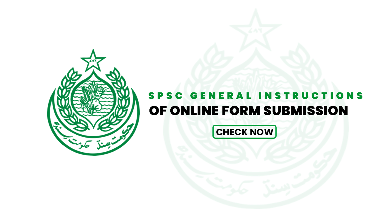 SPSC General Instructions of Online Form Submission