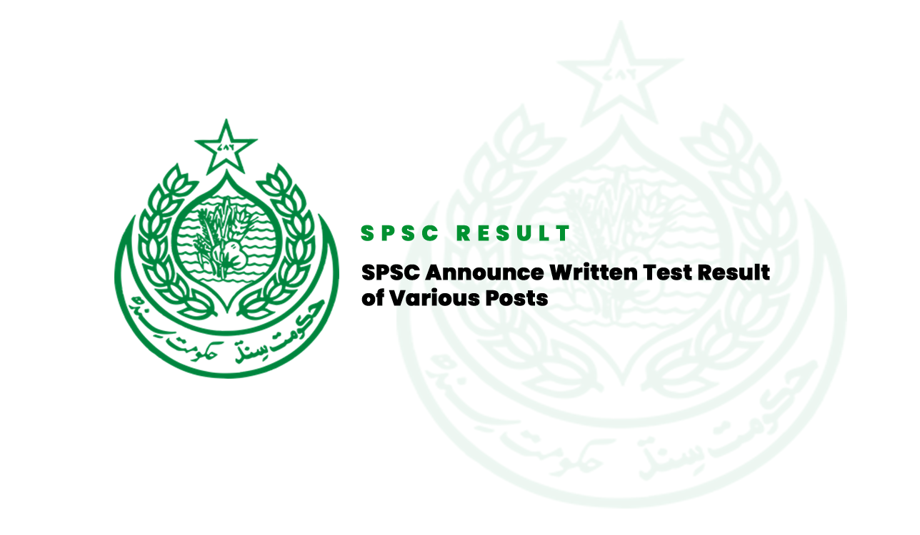 SPSC Announce Written Test Result of Various Posts