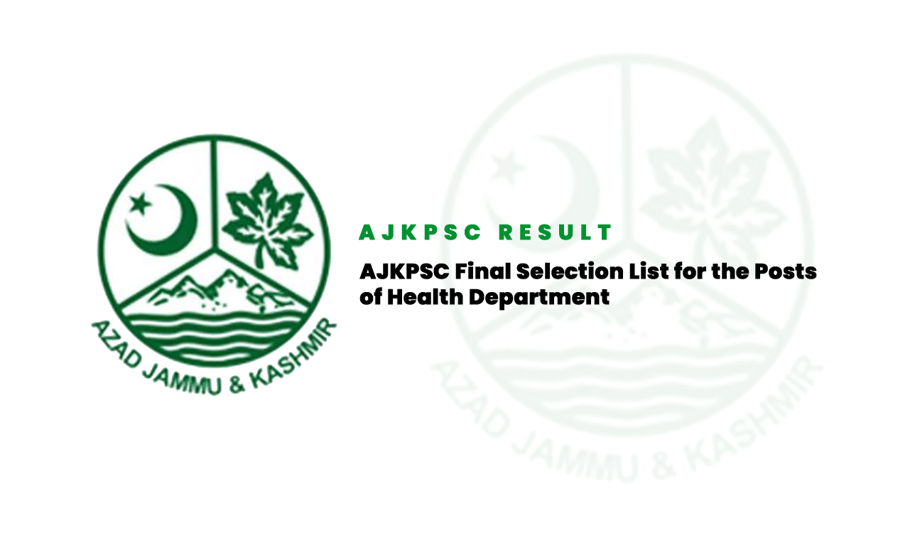 AKPSC Final List of Selected Candidates of Health Department