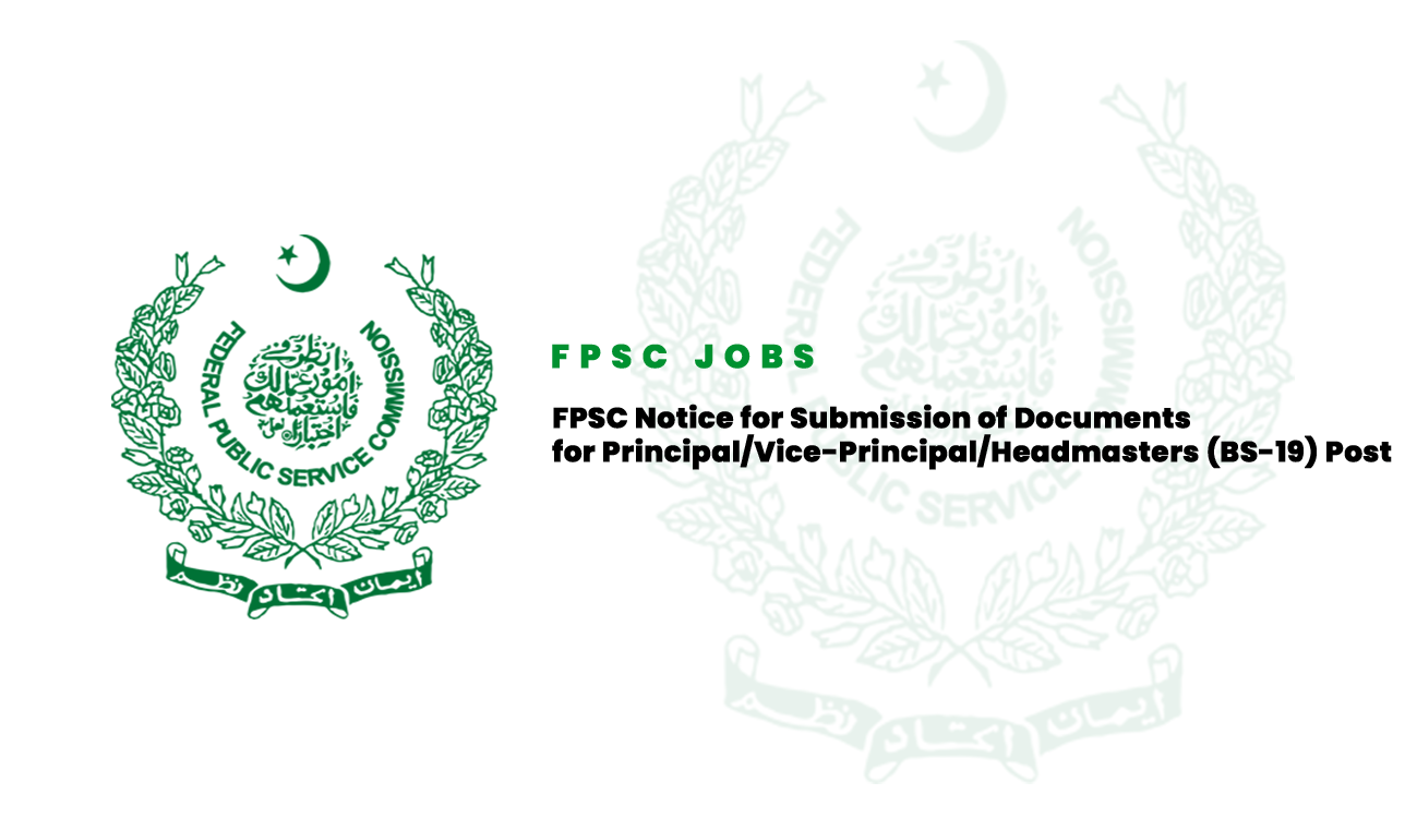 FPSC Notice for Submission of Documents